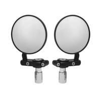 2 Unids/set 22mm Espejo Universal De Motocicleta Accesorios De Motor De Aluminio Mango Negro Espejos Retrovisores Laterales