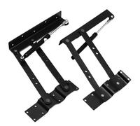 2 unids/set bisagras plegables for muebles mesa con elevación marco bisagra elevador escritorio accesorios de Hardware Para Mesa(Black A)