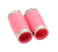 2 Unids/set Clarinete Enlace Barril ABS Sección De Clarinete Tubo Niquelado Borde Plateado Metal Música Piezas De Viento De Madera Accesorios (Color : Pink)