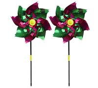 2 unids/set colorido viento Spinner, Glow para jardín decoración fiesta juguetes práctica y prácticatratamiento práctico
