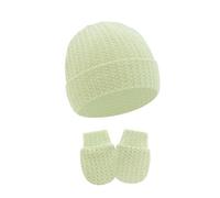 2 Unids/set Gorro Fetal Para Bebé Gorro Para Recién Nacidos Con Guantes Resistentes a Arañazos Gorros Infantiles Transpirables Protecciones Para Los Oídos Manoplas Para Rascar
