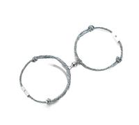 2 Unids/Set Imán De Pareja Que Se Atraen Unos A Otros, Pulsera De Pareja Creativa con Sol Y Luna, Pulsera para Hombres Y Mujeres, Pulsera para Niñas, Regalo para Amantes De La Joyería