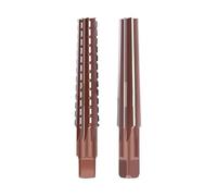 2 Unids/set Mano Set De Fresas MT0/MT1/MT2/MT3/MT4/MT5 Acero Fino/borde Áspero Escariador Cónico for Herramienta Corte Fresado(MT2)
