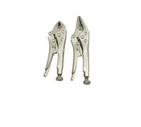 2 unids/set Mini Alicates de bloqueo estilo Vice Grip 5 "de punta larga y 4" mandíbula curva abrazadera ahorro trabajo herramientas mano for soldar el hogar