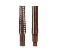 2 Unids/set MT0/MT1/MT2/MT3/MT4 Juego De Fresas Manuales Acero Fino/borde Áspero Herramienta Fresa Cónica Manual(Brown-MT1)