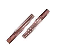 2 unids/set MT0/MT1/MT2/MT3/MT4 juego de fresas manuales chaflán acero fino/borde áspero escariador cónico mano(Brown-MT3)