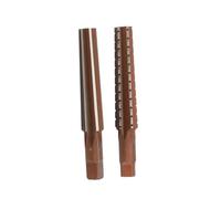 2 unids/set MT0/MT1/MT2/MT3/MT4 mano set de fresas acero fino/borde áspero chaflán cónico escariador herramienta resistente al desgaste(Brown-MT4)