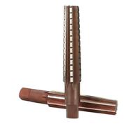 2 unids/set MT0/MT1/MT2/MT3/MT4 mano Set de fresas chaflán acero fino/borde áspero herramienta escariador cónico duradero(Brown-MT1)