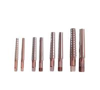 2 unids/set MT0/MT1/MT2/MT3/MT4 mano set de fresas chaflán herramienta escariador cónico resistente al desgaste acero fino/borde áspero(Brown-MT1)