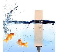 2 Unids / set Natural Madera Burbuja de Aire Difusor de Piedra Accesorios de la Bomba de Aire Cilindro de Piedra Fina Burbujas Finas para Tanque de Peces de Acuario(L)