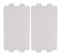 2 Unids Set placa de mica para microondas,placa mica microondas universal,placa mica,para hogar cocina oficina comedor 11.7x6.5 cm