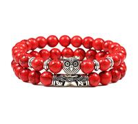 2 unids/set pulseras clásicas de búho con cuentas de piedra de malaquita Natural para hombres, joyería de Lava negra de ojo de tigre, pulsera para parejas de 8mm, estilo 12