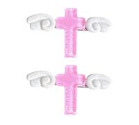 2 unids/set Punk encantador tocado de Clip de resina para cabello con detalle de brillante para pasador para chicas dulces pinza para cabello de