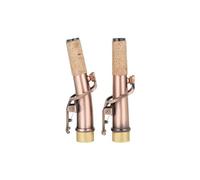 2 Unids/set Saxofón Soprano Cuello Doblado Material DE LATÓN Saxo Recto Cuello Curvo Accesorios De Viento De Madera Piezas De Repuesto (Color : 02)