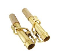 2 Unids/set Soprano Recto Cuello De Saxofón Lacado Dorado Material DE LATÓN 16,7mm Accesorio De Instrumento De Viento De Madera
