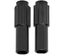 2 unids/set tornillos ajustables anodizado bicicleta tornillo regulador de cambio ajustable (Negra)