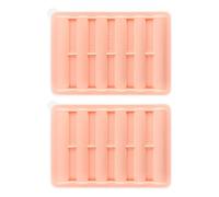 2 unids silicona de grado alimenticio bandeja de hielo cilindro cubitera reutilizable máquina de hielo para sopa congeladores zumos de vino