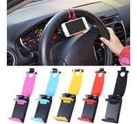 2 unids Soporte de teléfono móvil Clip Hebilla Socket Manos libres en el volante del coche para PDA y teléfonos inteligentes