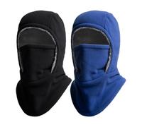 2 UNIDS Sudadera con Capucha Máscara de Lana Cálida Máscara de Invierno a Prueba de Viento Pasamontañas Grueso Sudadera con Capucha Hombres Calentador de Cuello para Ciclismo Motociclismo Esquí Snowb