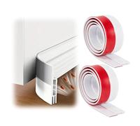 2 Unids Tira De Sellado Para Puertas Blanca, Burlete Bajo Puerta 100 Cm, Cubre Puertas Suelo Y Burlete Puerta Exterior Tipo Vierteaguas, Aislamiento Térmico Y Acústico contra Frío, Ruido Y Corrientes
