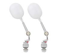2 Unids Válvula de bola de flotador de plástico Válvula de flotador del tanque de agua para ganado bovino Relleno automático Tanque de agua de alimentación Pollo Waterer Bucket G1 / 2 tubo