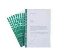 2 UR DOOR Bolsillos perforados A4 resistentes, fundas transparentes duraderas, bolsillos de polietileno de 90 micras, carpetas sin ácidos, carteras, carpetas de anillas, carpeta de archivos reforzada,