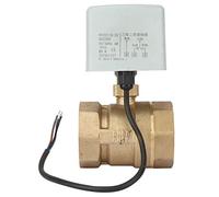 2" Válvula Motorizada, AC220v DN50 2 Vías y 3 Cables Latón Válvula De Bola Eléctrica Motorizada De Pulgadas Electrovalvula 220v Agua