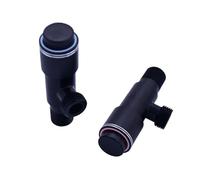 2 válvulas angulares negras for baño, válvulas de llenado de agua fría y caliente con interruptor de presión for cocina, baño, inodoro y lavabo.