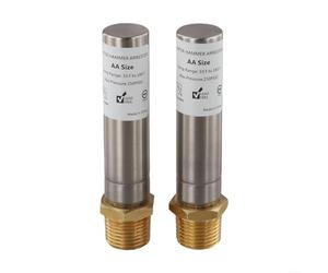2 válvulas antirretorno 1/2" NPT acero inoxidable muelle para bomba de agua - Amortiguador de presión contra golpes de ariete en inodoros y lavabos - Max 250 °F