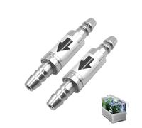 2 válvulas antirretorno de acero inoxidable, juego de válvula antirretorno para acuario, válvula antirretorno Co2 para manguera de aire de 4 mm, difusor de aire