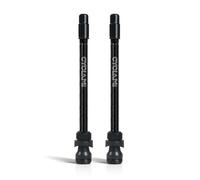 2 Válvulas CYCLAMI Presta Tubeless 45/65/85mm - Aleación Súper Ligera, Antifugas para Neumáticos sin Cámara con Bicicleta de Carretera, Gravel y Montaña (85mm)