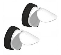 2 válvulas de protección para ratas DN 90 - 100/110 mm, adaptador, válvula para ratas, válvula antirretorno, protección antir-retorno para construcción,