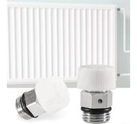 2 válvulas de purga de radiador, purgador automático del calentador, para sistemas de calefacción, válvula de purga para radiador, liberación eficiente de aire (cobre 1/2)