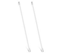 2 varillas ciegas para persianas venecianas de ventana, barra de tracción de cortina estor de 12 pulgadas de longitud, piezas de repuesto con gancho y agarre, barra de acrílico transparente larga