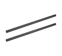 2 varillas de aleación de aluminio de 35 cm de largo y 15 mm de diámetro con rosca interior de 12 mm para varillas de cámara