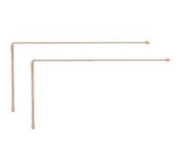 2 varillas de cobre 99.9% para búsqueda de agua y tesoros, varilla de sondeo de cobre para detección de minerales y objetos perdidos, color dorado