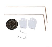 2 varillas de cobre para radiestesia, varilla de detector de metales de cobre puro, varillas de adivinación para agua/tesoro/minerales/herramientas de búsqueda/artículos enterrados, etc. (D)