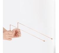 2 varillas de cobre radiestesia, varilla detectora de cobre puro 99.9% para búsqueda de tesoros de agua/herramientas de adivinación/exploración al aire libre