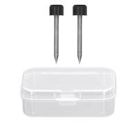 2 varillas de electrodo de acero de tungsteno, repuesto para empalmador por fusión de fibra óptica, electrodos de nivel micrométrico de alta precisión compatibles con A-81S, A-87S,