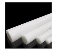 2 varillas de plástico POM sólidas y redondas, resistentes al desgaste, de 3 a 50 mm de diámetro y 500 mm de diámetro for piezas de precisión.(White,35x500mm)
