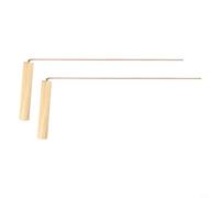 2 varillas de sondas de cobre puro 99.9% | Herramienta de rotación de varilla de radiestesia de cobre 99.9% | Herramienta de adivinación con asas de madera | Varillas de cobre en forma de L