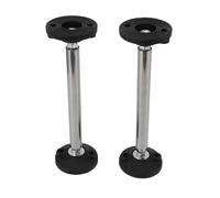 2 varillas de soporte ajustables para armarios de baño, de acero inoxidable, para instalación colgante, resistentes a la corrosión, duraderas y ajustables, de diseño universal (Modelo 200)