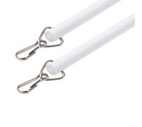 2 varillas de tracción para persianas venecianas fáciles de usar para todos los días para la gestión de cortinas (blanco)