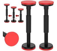 2 varillas telescópicas ajustables de 18 a 45 cm, sistema de soporte de tercera mano, resistente, capacidad de peso de 200 kg, alta dureza, para colgar en madera, para paneles de yeso, armarios, sofás