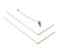 2 varillas telescópicas de cobre con colgante para terapia energética y consulta del alma (A)