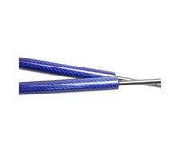 2 Varillas Varilla de Soporte de Resorte para Maletero Gas para Puerta Trasera para Aygo para Citroen C1 para Peugeot 107 2005-2014-Blue Carbon Fiber-Blue Carbon Fiber