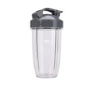 2 vasos de 24 oz con tapa abatible for llevar, compatibles licuadoras y exprimidores Nutribullet 600 W, 900, NB-101B Pro Series