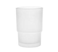 2 vasos de cristal transparente esmerilado, para cepillo de dientes, de repuesto, universal. Accesorios de repuesto para baños
