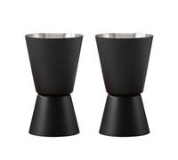 2 vasos medidores de cócteles, medidores, vasos de cóctel, accesorios de cóctel de acero inoxidable, mini tazas medidoras