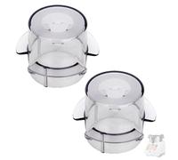 2 vasos medidores tapas adecuadas para apertura de tapa compatible con Monsieur Cuisine Connect, tazas con cierre dosificador para Monsieur Cuisine Plus/Smart Silvercrest Skmc 1200/ Skmk1200/ Skms